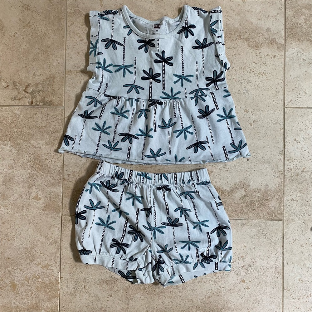 Tea Collection Summer Shirt and Shorts Set 4T 🌵
